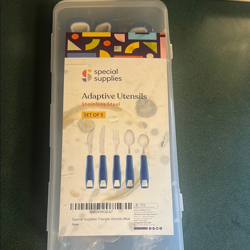 Special Supplies Adaptive Utensils Set - Blue
